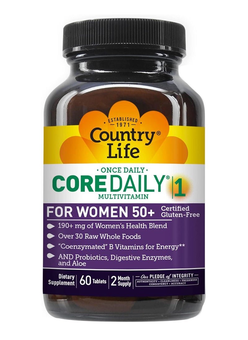 كانتري لايف أقراص Core Daily1 للنساء فوق سن 50، 60 قرصًا  - Image 1