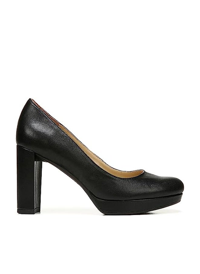 Naturalizer Womens Berlin Chunky High Heel Platform Pump,Black Smooth,9.5 - Image 1