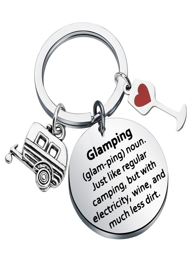 Lywjyb Birdgot Camper RV Gift Camper Keychain Glamping Lifestyle Gift Camp Lover Camping Gift (Glamping noun) - Image 1