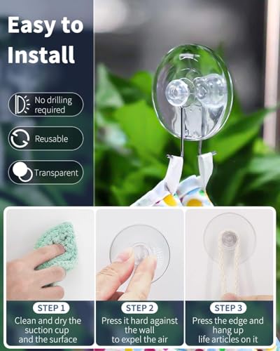 Clip Strip 12 Pack Suction Cups, Heavy Duty Super Sucker Suction Cup Without Hook, 1.75" Diameter, 4 pounds Downward Weighted Rate, Display Signage in Retail, Ideal for Home, Office, & Retail Stores - Image 3