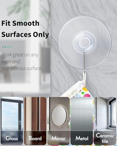 Clip Strip 12 Pack Suction Cups, Heavy Duty Super Sucker Suction Cup Without Hook, 1.75" Diameter, 4 pounds Downward Weighted Rate, Display Signage in Retail, Ideal for Home, Office, & Retail Stores - Image 4