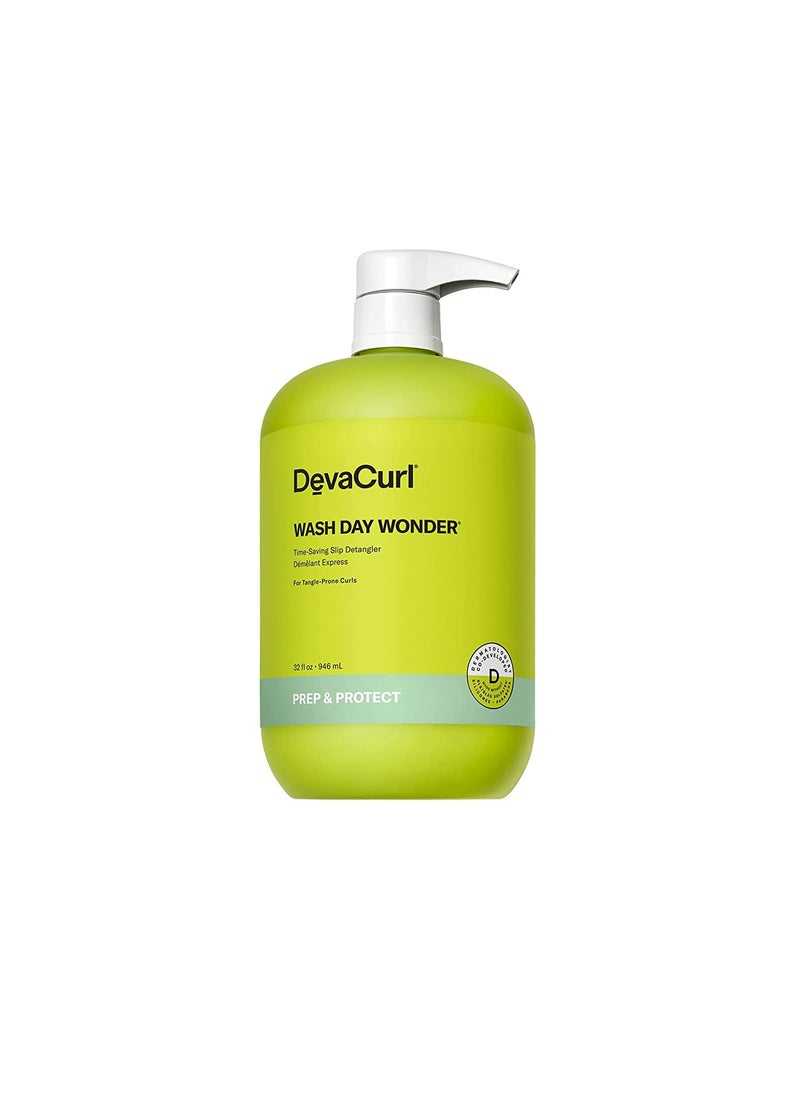 DevaCurl DevaCurl Wash Day Wonder Time-Saving Slip Detangler | Tangle-Release Complex | Melts Away Tangles | No Buildup Formula 