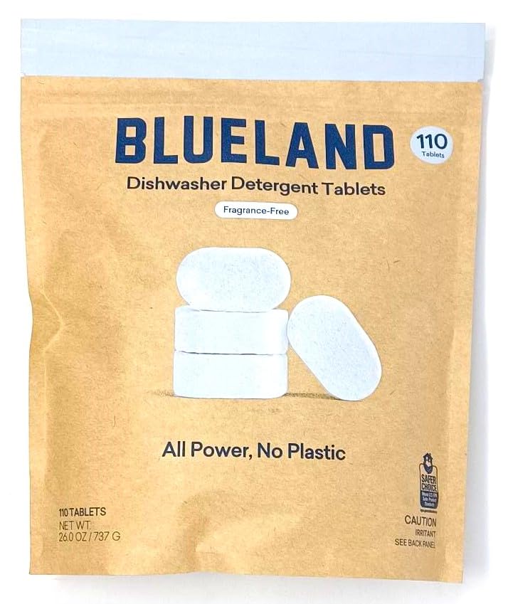 Blueland Dishwasher Detergent Tablets 110 Count. Fragrance-free. - Image 1