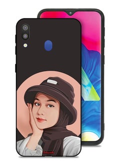 Samsung Galaxy M20 Protective Case Cover Cute Hat Girl Paint Art