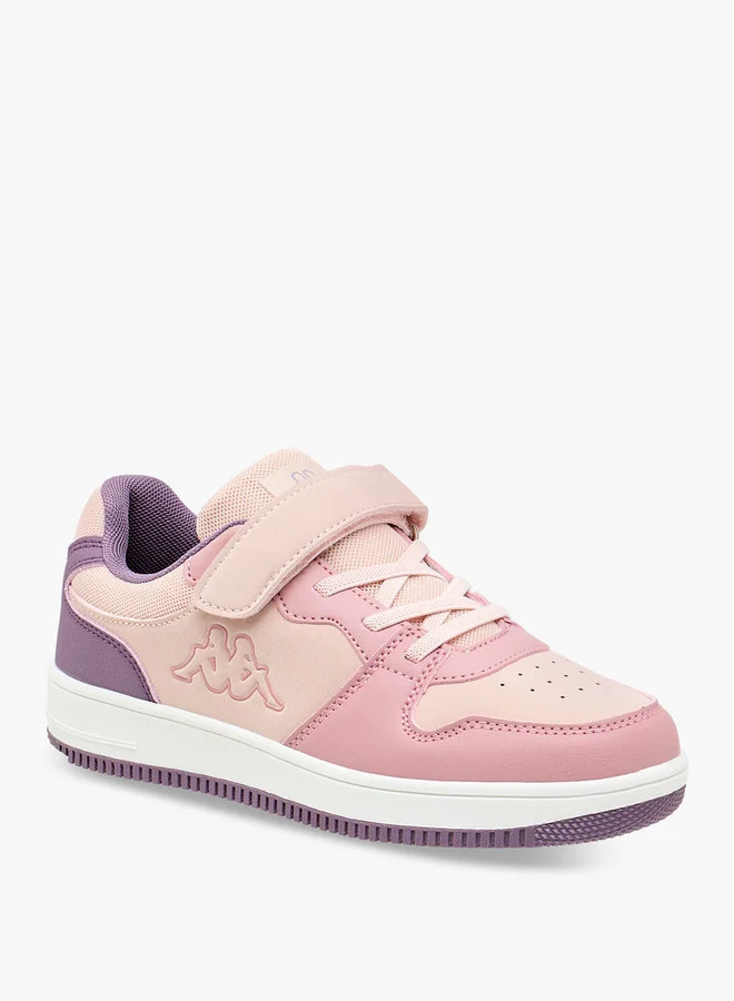 كابا Girls' Panelled Low-Ankle Sneakers with Hook and Loop Closure