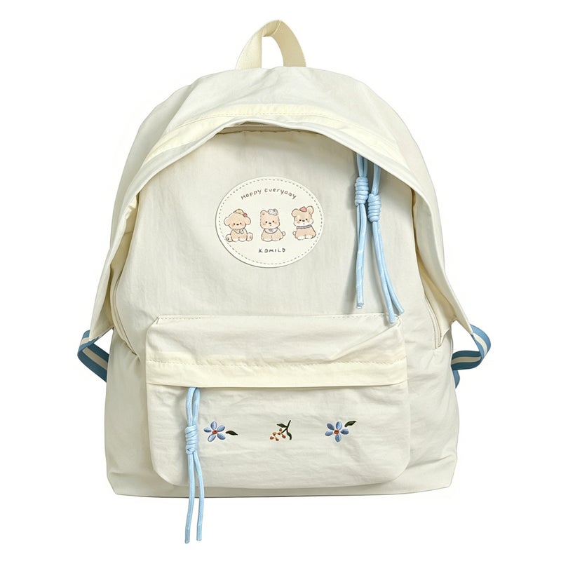Large Capacity Solid Color Backpack for Students - Image 5