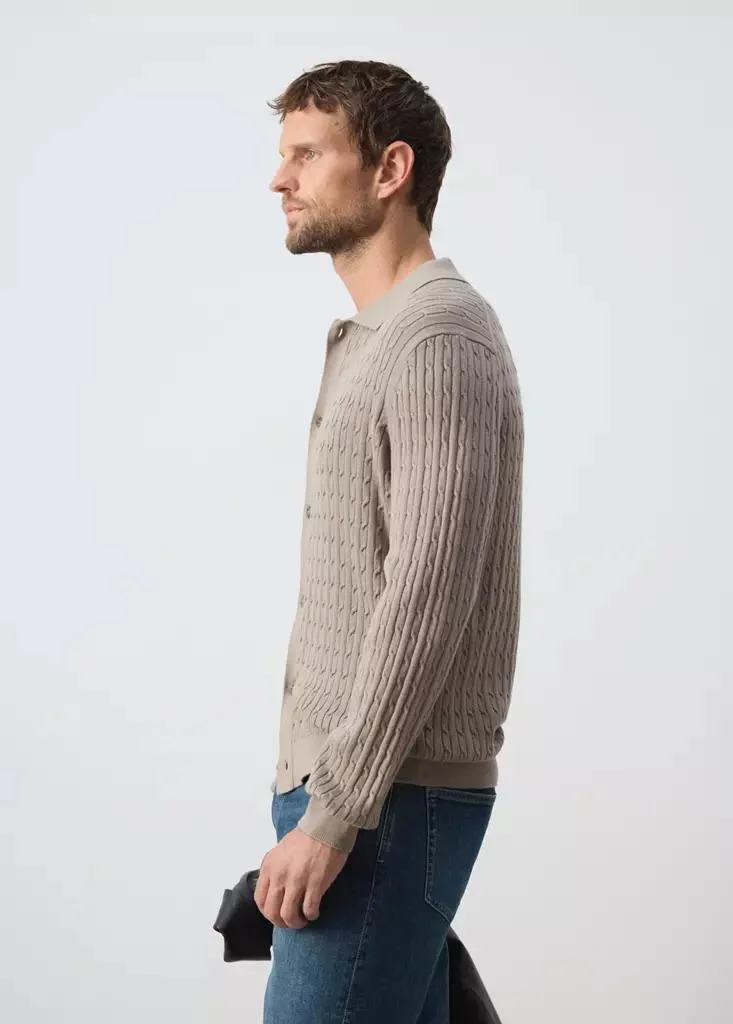 Mango Man  Knitted Braided Cardigan for Men | Best Price UAE