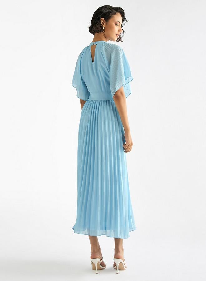 Splash FAV Pleated Chiffon Dress - Image 3