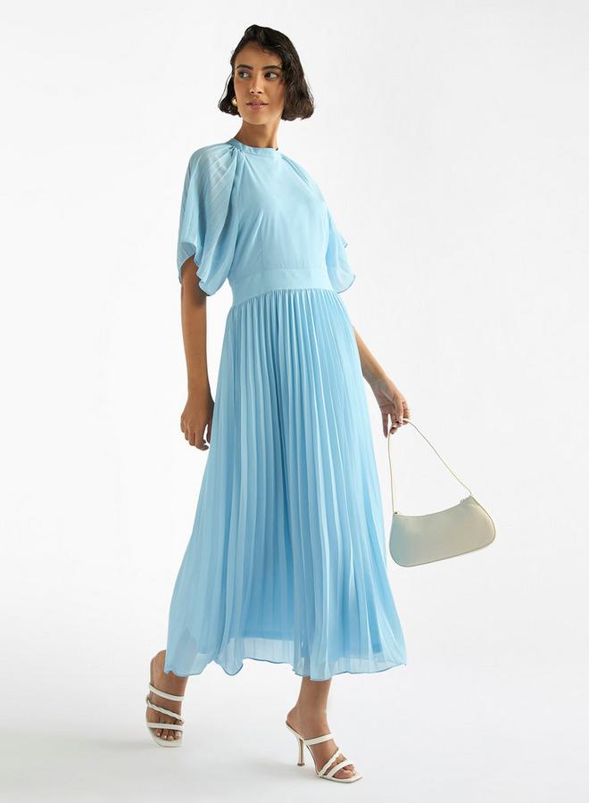 Splash FAV Pleated Chiffon Dress - Image 1