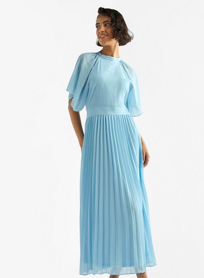 Splash FAV Pleated Chiffon Dress - Image 2