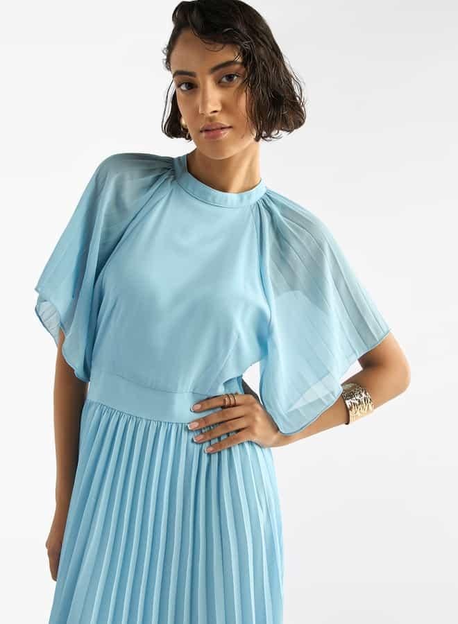 Splash FAV Pleated Chiffon Dress - Image 4