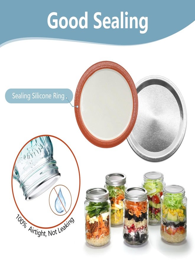 SIJDIEE 200Pcs 86MM Wide Mouth Mason Jar Canning Lids - Image 3