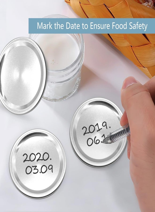 SIJDIEE 200Pcs 86MM Wide Mouth Mason Jar Canning Lids - Image 5