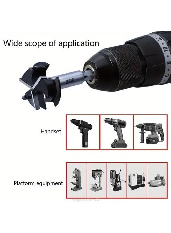 عدة النجارة السوداء أداة قطع المفصلة مثقاب المنشار ثاقب راوتر فولاذ متين - Image 2