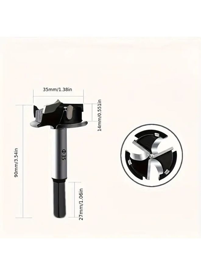 عدة النجارة السوداء أداة قطع المفصلة مثقاب المنشار ثاقب راوتر فولاذ متين - Image 3