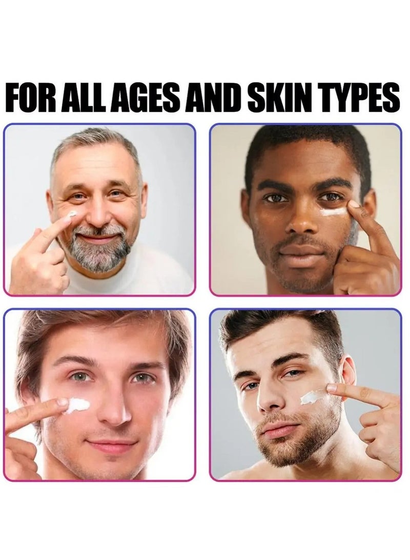 EELHOE 50g Men Face Cream, Natural Formula Anti Aging Wrinkle Cream , Fast Absorption Moisturizing Whitening Cream,  Hydrating Face Lotion For Skin Tightening, Firming And Wrinkle Removal - Image 5