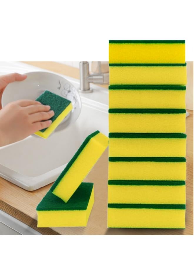 10 Pieces Double-Sided Cleaning Function Sponge Nano Decontamination Environmental Protection Scratch-Resistant Tableware Kitchen Cleaning Supplies  - Image 1