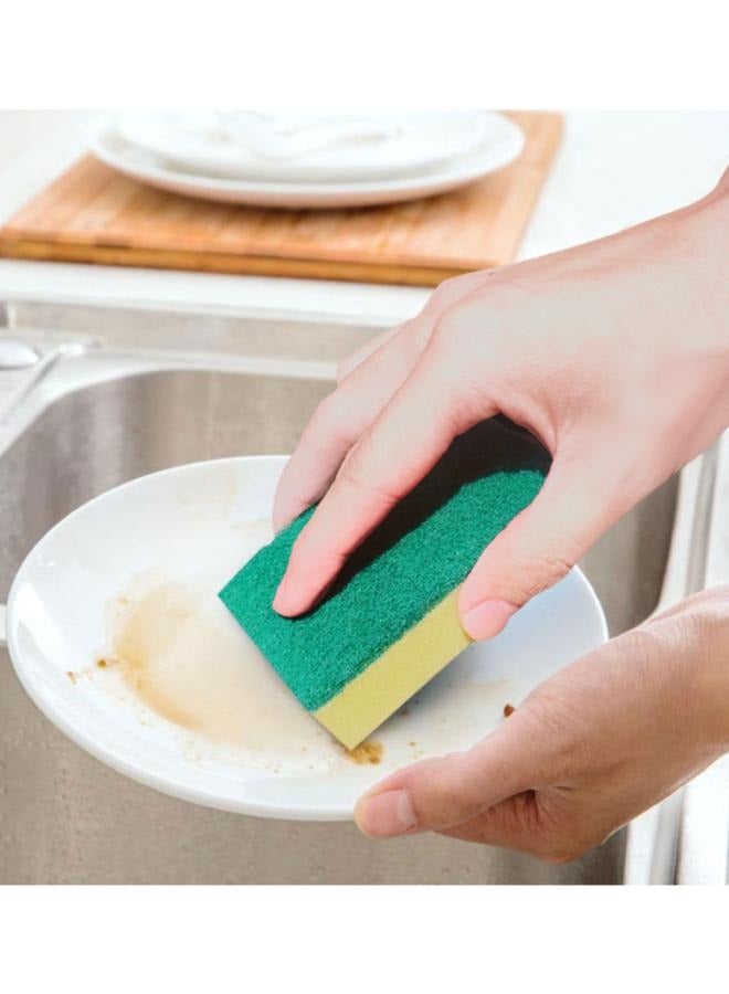 10 Pieces Double-Sided Cleaning Function Sponge Nano Decontamination Environmental Protection Scratch-Resistant Tableware Kitchen Cleaning Supplies  - Image 5