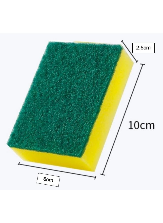 10 Pieces Double-Sided Cleaning Function Sponge Nano Decontamination Environmental Protection Scratch-Resistant Tableware Kitchen Cleaning Supplies  - Image 2