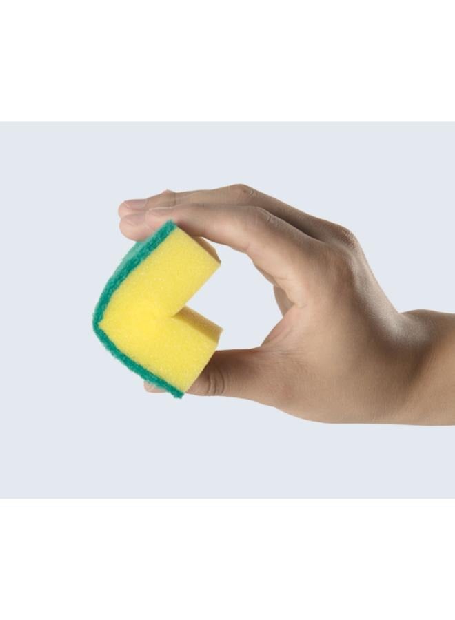 10 Pieces Double-Sided Cleaning Function Sponge Nano Decontamination Environmental Protection Scratch-Resistant Tableware Kitchen Cleaning Supplies  - Image 4