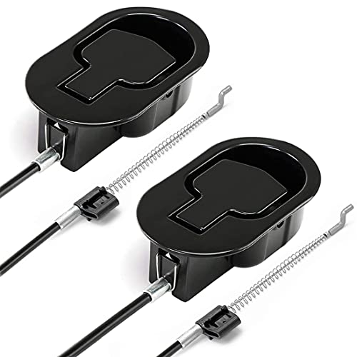ttmagic 2Pcs Metal Recliner Handle Replacement Parts with Cable, Universal Sofa Chair Couch Release Lever Pull Handle, Fits Ashley and Most Recliner Sofa Brand, Exposed Cable Length 4.9" - Image 1