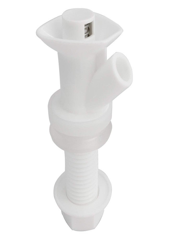Longdex Water Cooler Spigot White 45 Degree Plastic Water Cooler Faucet for Rubbermaid Gott Cooler Valve - Image 1