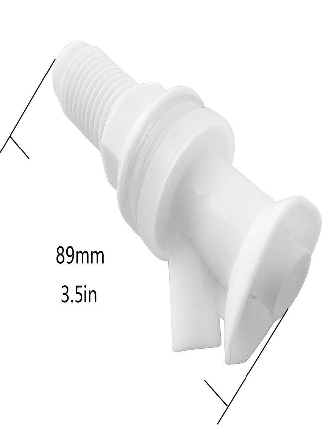Longdex Water Cooler Spigot White 45 Degree Plastic Water Cooler Faucet for Rubbermaid Gott Cooler Valve - Image 4