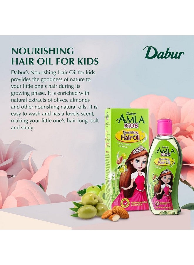 دابر زيت شعر دابر أملا - تركيبة طبيعية لشعر طويل وقوي وصحي للأطفال - غني بالزيتون واللوز - عبوة من 1، 200 مل - Image 2