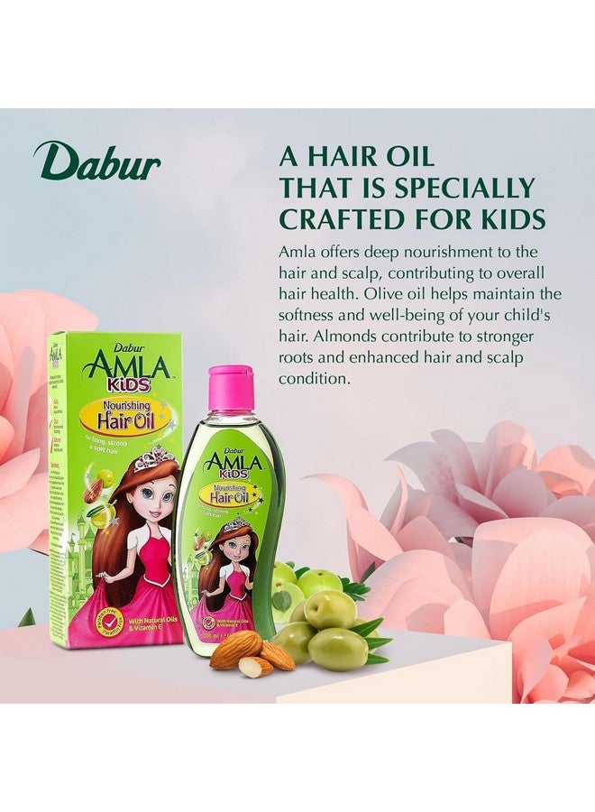 دابر زيت شعر دابر أملا - تركيبة طبيعية لشعر طويل وقوي وصحي للأطفال - غني بالزيتون واللوز - عبوة من 1، 200 مل - Image 3