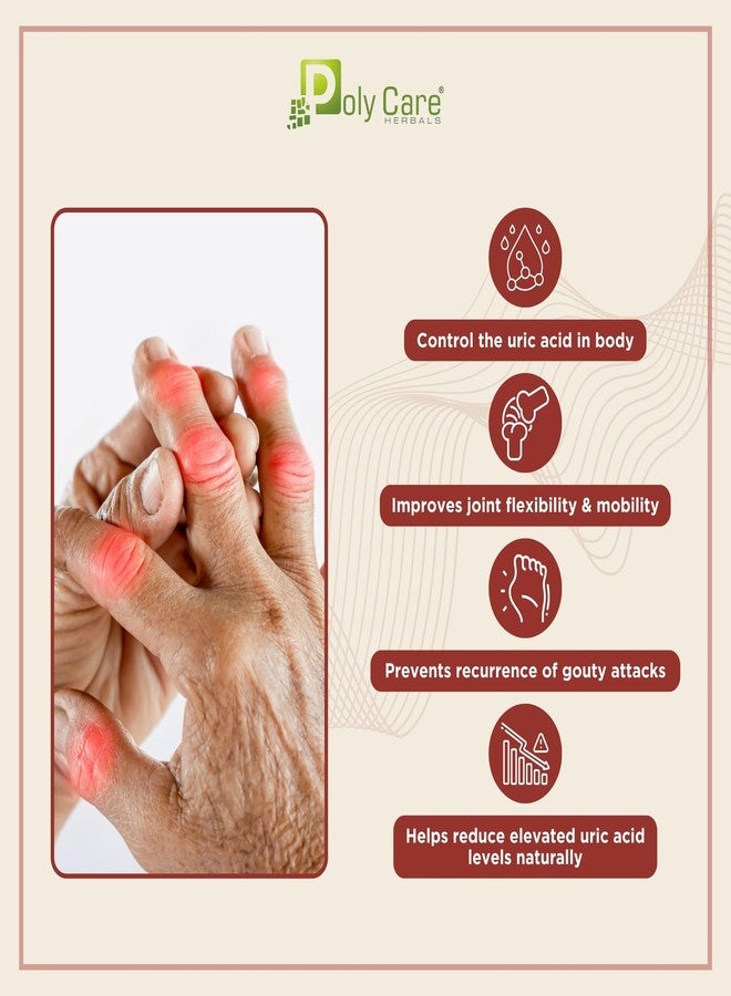 POLY CARE Uri-can Herbal Capsule for Pain Relief and may helps in Tenderness of joints (3x10 Cap. Blister Pack) - Image 3