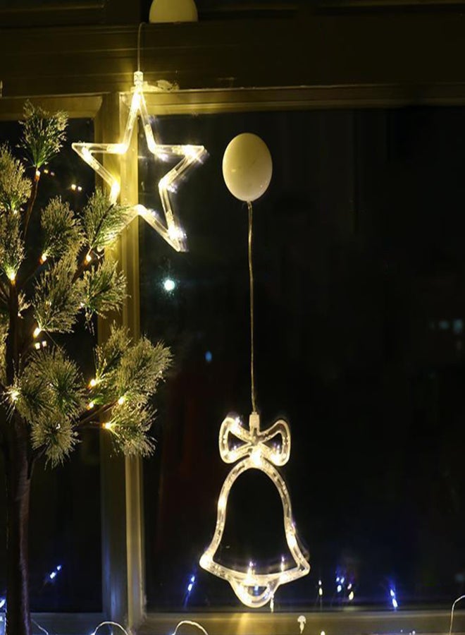 ماركة غير محددة سلسلة أضواء LED خرافية معلقة، مصباح ستارة، أوضاع سطوع ثابتة بتصميم Elk، مقاومة للماء IP42، 3 خلايا AAA تعمل لعيد الميلاد والكريسماس، غرفة المعيشة، غرفة النوم، الحفلات، الديكور اليومي، الزفاف  - Image 4