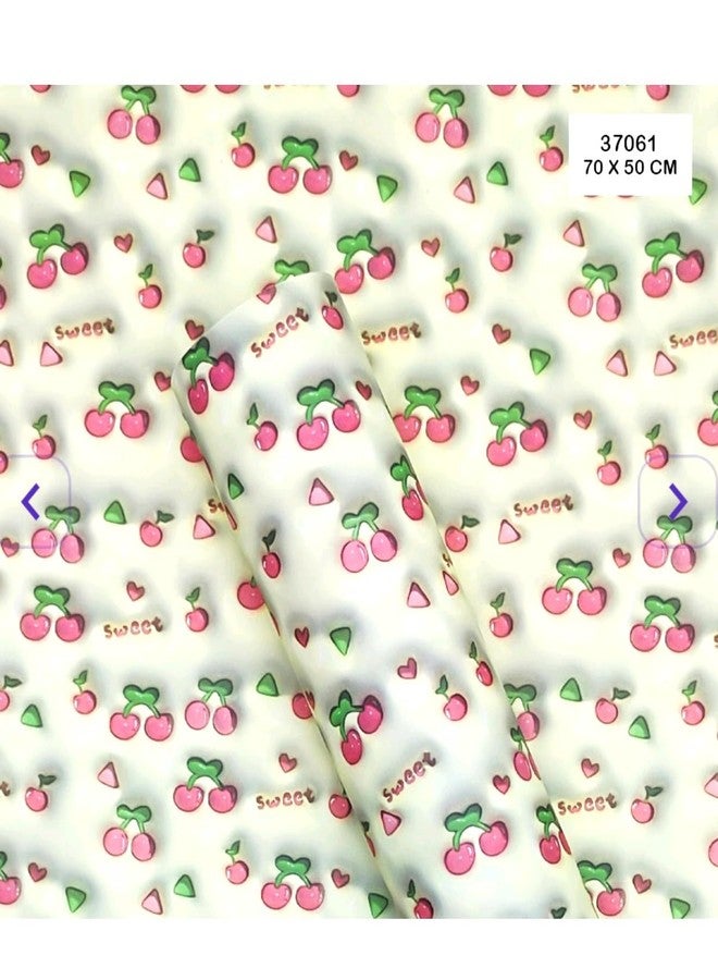 3A Featuretail Gift Wrapping Paper, 3D Effect Gifts Wrap (Mix Design, Size - 40 CM x 50 CM), Return Gift Wrapper, Premium Gift Paper Sheets (Pack of 8 Gift Covers, Multicolour Fruit Designs) - Image 3