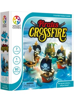 SmartGames SmartGames Pirates Crossfire Board Game with 80 Challenges and 4 Playing Modes for Ages 7 - Adult  - Image 2