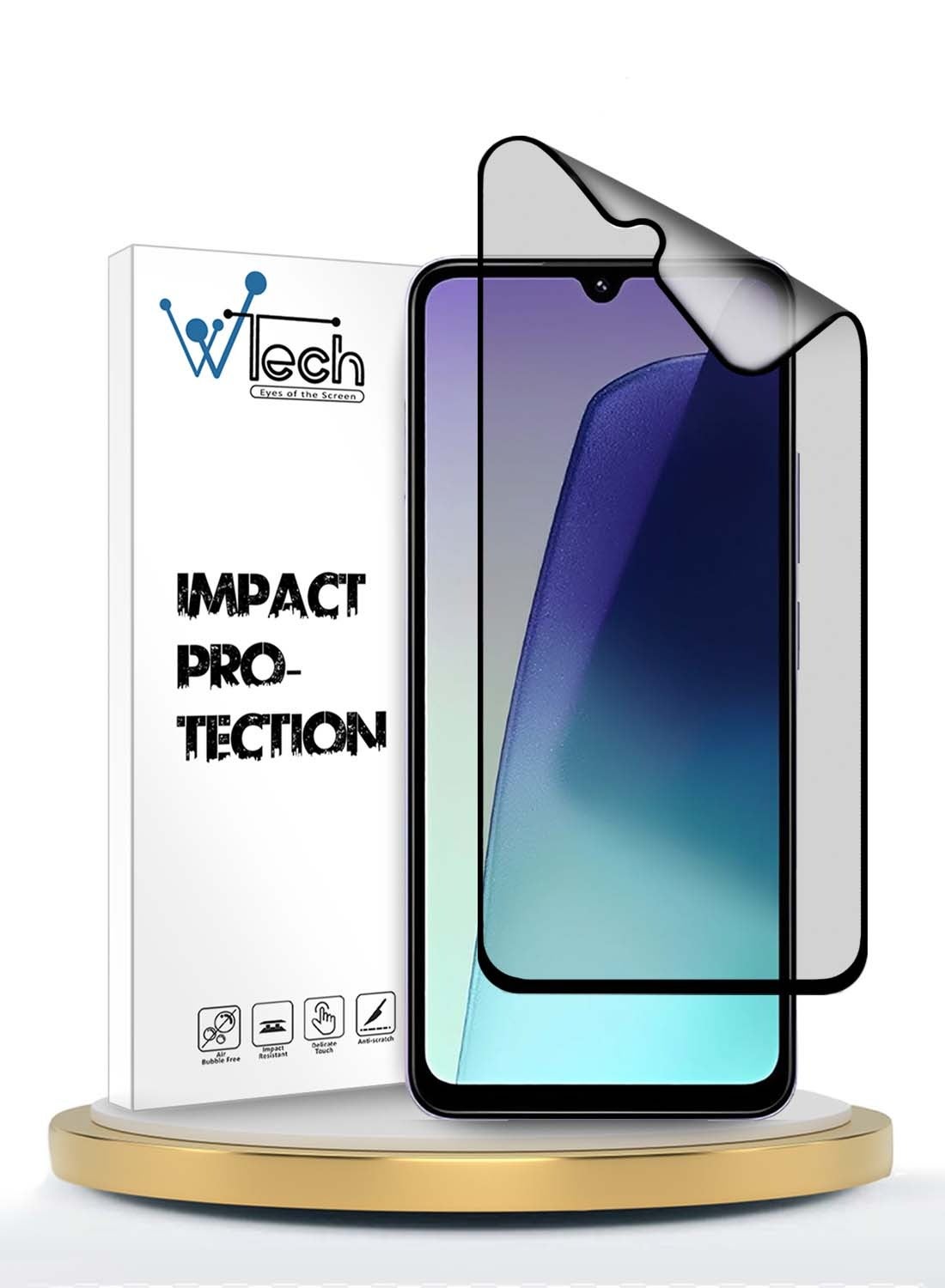Wtech Xiaomi Redmi 14C 4G / Redmi 14R 5G 2024 Nano Ceramic Full Glue Full Cover Matte Flexible Screen Protector (MSCNMN) - Clear/Black