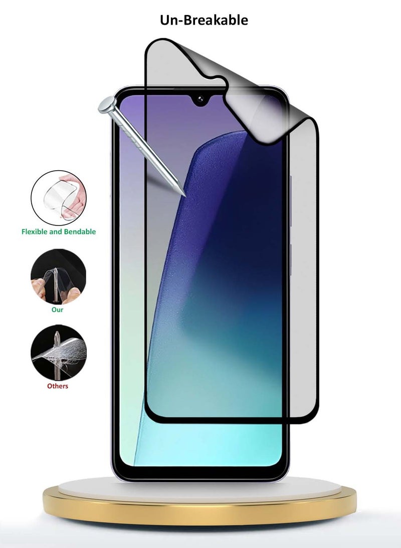 Wtech Xiaomi Redmi 14C 4G / Redmi 14R 5G 2024 Nano Ceramic Full Glue Full Cover Matte Flexible Screen Protector (MSCNMN) - Clear/Black - Image 4