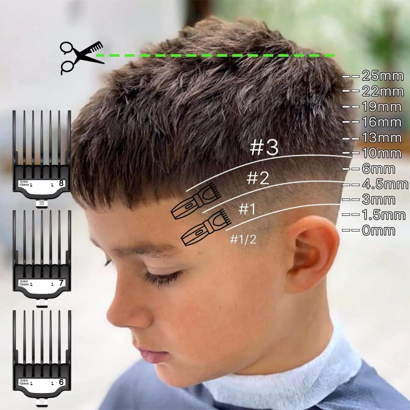 10 قطع من واقيات ماكينة قص الشعر، مجموعة واقيات طول القطع لمعظم ماكينات قص الشعر - Image 3