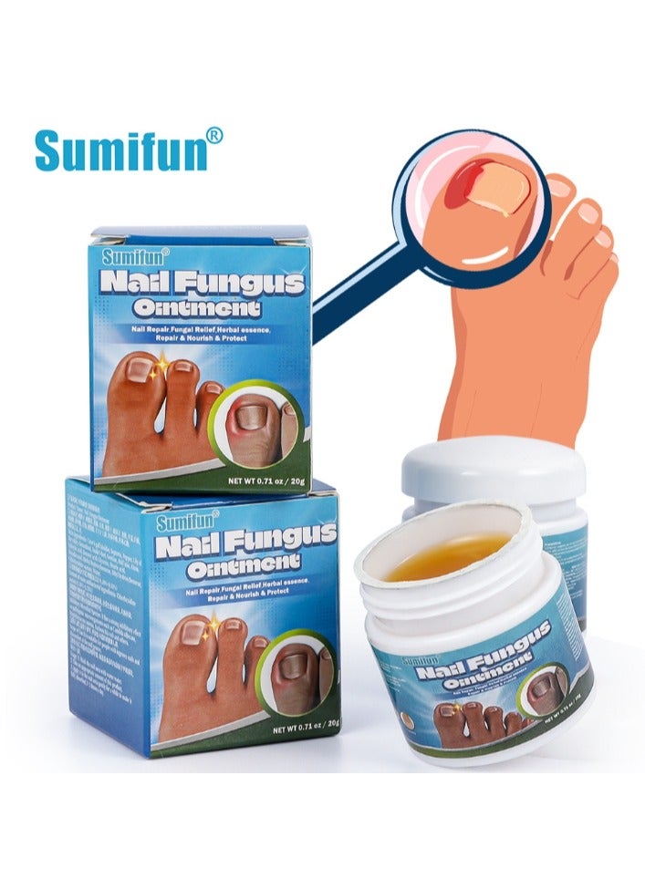Sumifun Fungal Nail Treatment Cream, Natural Anti Fungus Nail Treatment For Athlete's Foot And Nail Infections, Foot Cream With Nourishing Oils For Nail Growth And Nail Repair 20g - Image 1