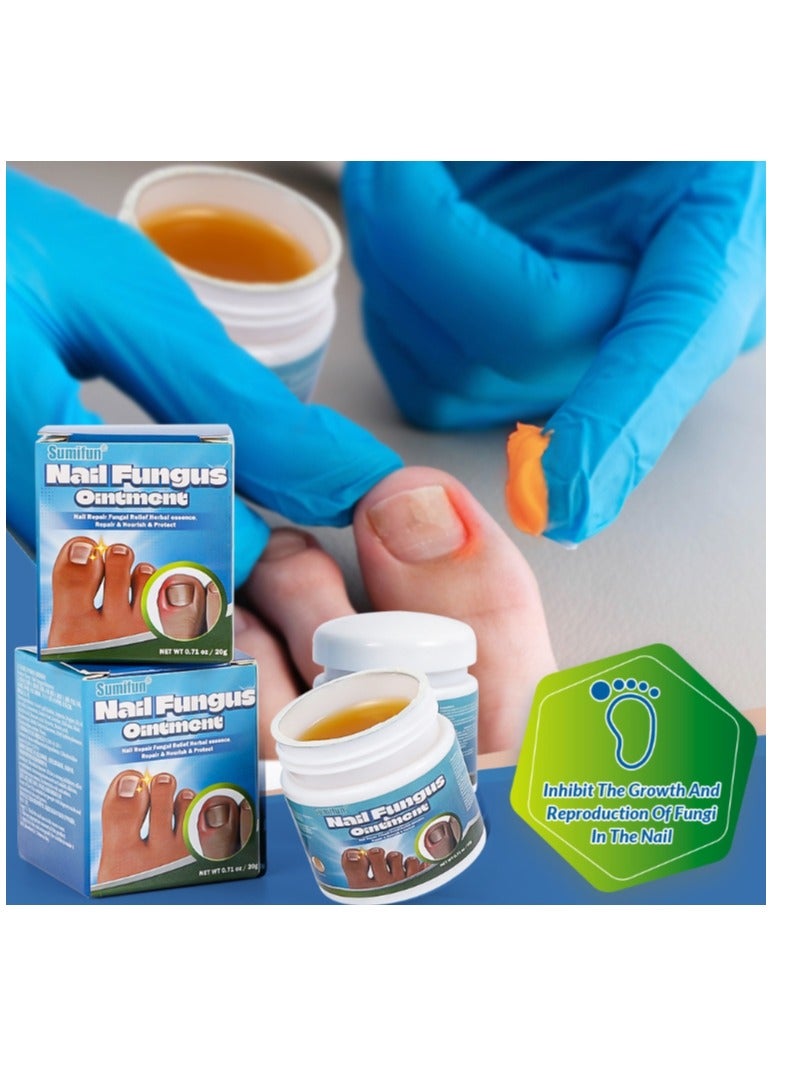 Sumifun Fungal Nail Treatment Cream, Natural Anti Fungus Nail Treatment For Athlete's Foot And Nail Infections, Foot Cream With Nourishing Oils For Nail Growth And Nail Repair 20g - Image 3
