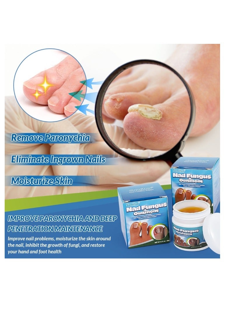 Sumifun Fungal Nail Treatment Cream, Natural Anti Fungus Nail Treatment For Athlete's Foot And Nail Infections, Foot Cream With Nourishing Oils For Nail Growth And Nail Repair 20g - Image 4