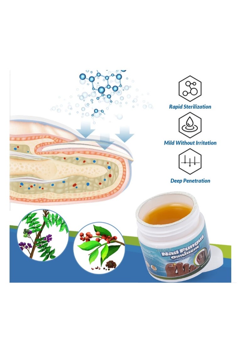Sumifun Fungal Nail Treatment Cream, Natural Anti Fungus Nail Treatment For Athlete's Foot And Nail Infections, Foot Cream With Nourishing Oils For Nail Growth And Nail Repair 20g - Image 5