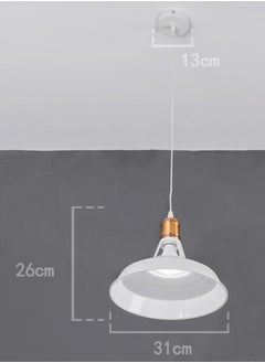 UCANDLE Simple white hanging chandelier  - Image 2