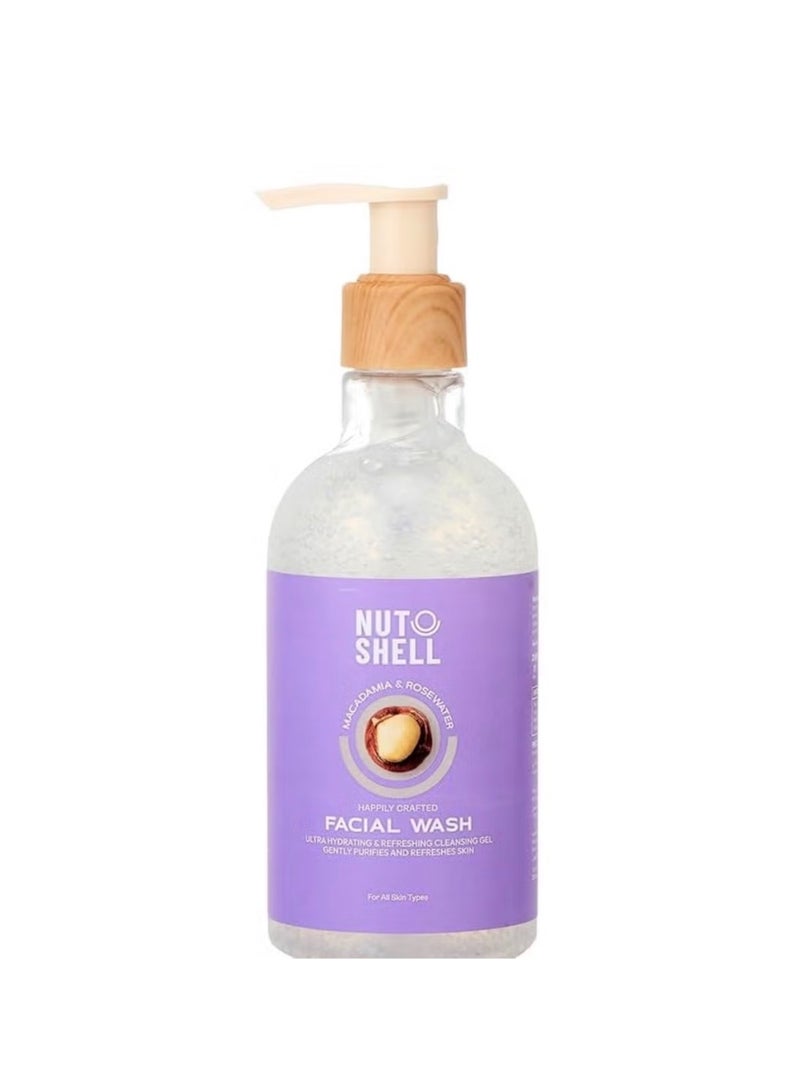 Nutshell Macadamia and Rose Water Facial Wash -250 Ml