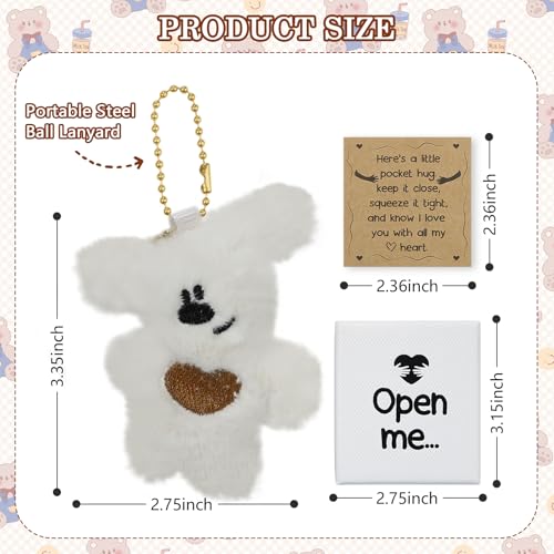 wavvter Long Distance Gift Pocket Bear Open Me Matchbox Gift for Lover Her/His Gift Perfect Souvenir Gift (White) - Image 2