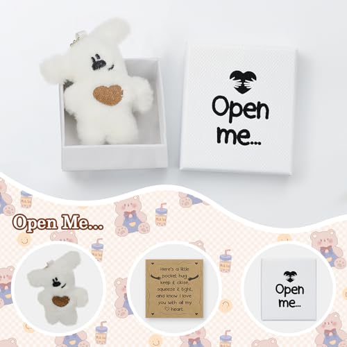 wavvter Long Distance Gift Pocket Bear Open Me Matchbox Gift for Lover Her/His Gift Perfect Souvenir Gift (White) - Image 4