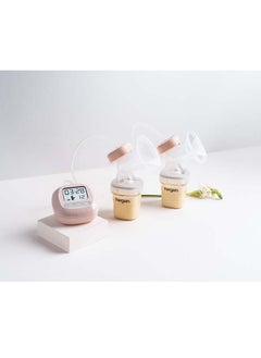 hegen مضخة الثدي الكهربائية المزدوجة ذات الشكل المربع الناعم  - Image 5