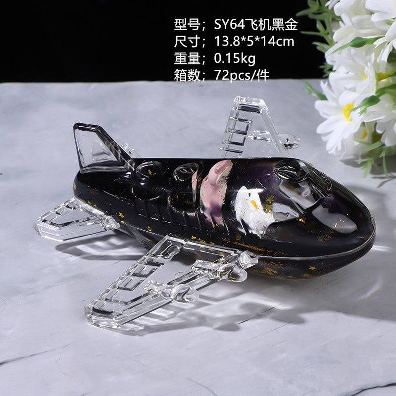Internet Celebrity Decompression Oil Leakage Into Oil Slide Water Drop Hourglass Acrylic Ornaments Crafts Student Gifts Small Gifts - Image 1