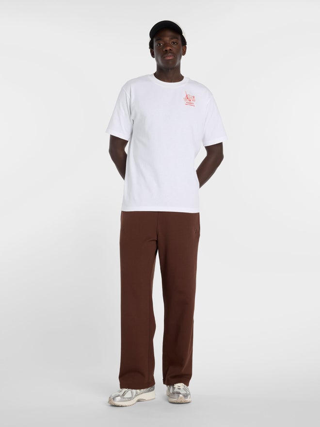 New Balance White Graphic Print Relaxed Fit T-Shirt - Image 1