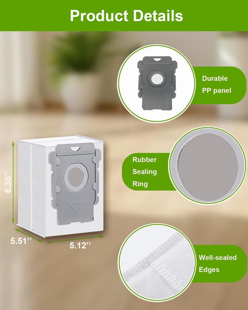 ApexOne 16 Pack Vacuum Bags for iRobot Roomba i, j, s Series, 104 Combo, 105 Combo, 105 Vac, Plus 405 (G185) (G181) Combo, Max 705 Vac, Max 705 Combo, Plus 504 Vac, Plus 505 Combo, Q0520 Robot Vacuum - Image 5