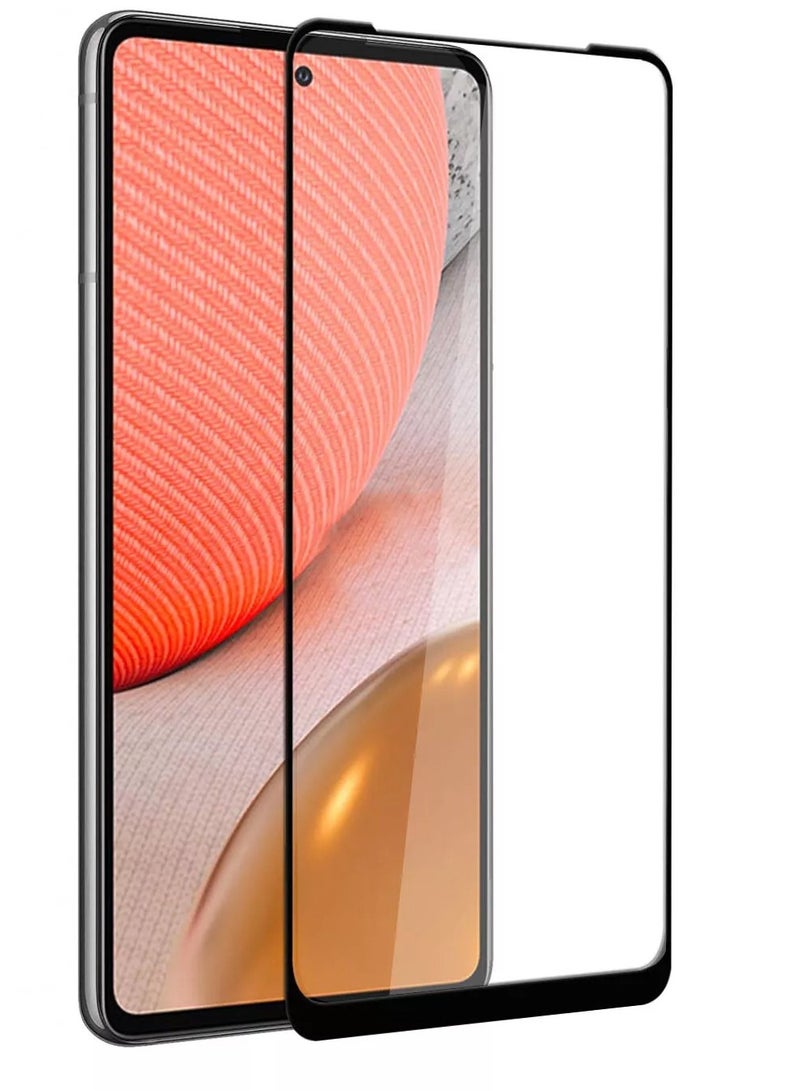 Tempered Glass Screen Protector For Samsung Galaxy A73 5G Full Glue - Black - Image 3