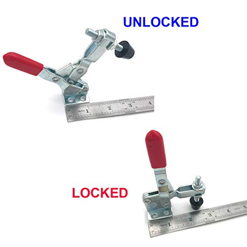 MIKMAYTOO Toggle Clamps Vertical, 50Kg/ 110Lbs Holding capacity force Quick Release Heavy Duty Toggle Clamp Tool… (101A-5PACK) - Image 5